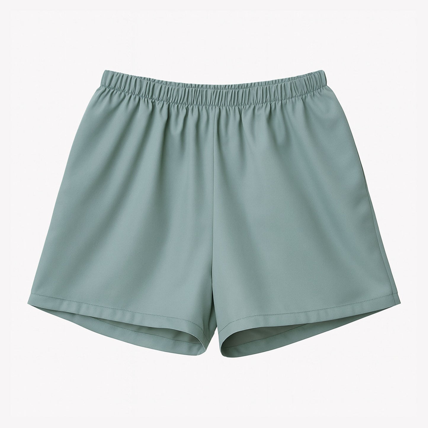 Pyjama-Shorts Damen aus Bambus Lyocell Salbei