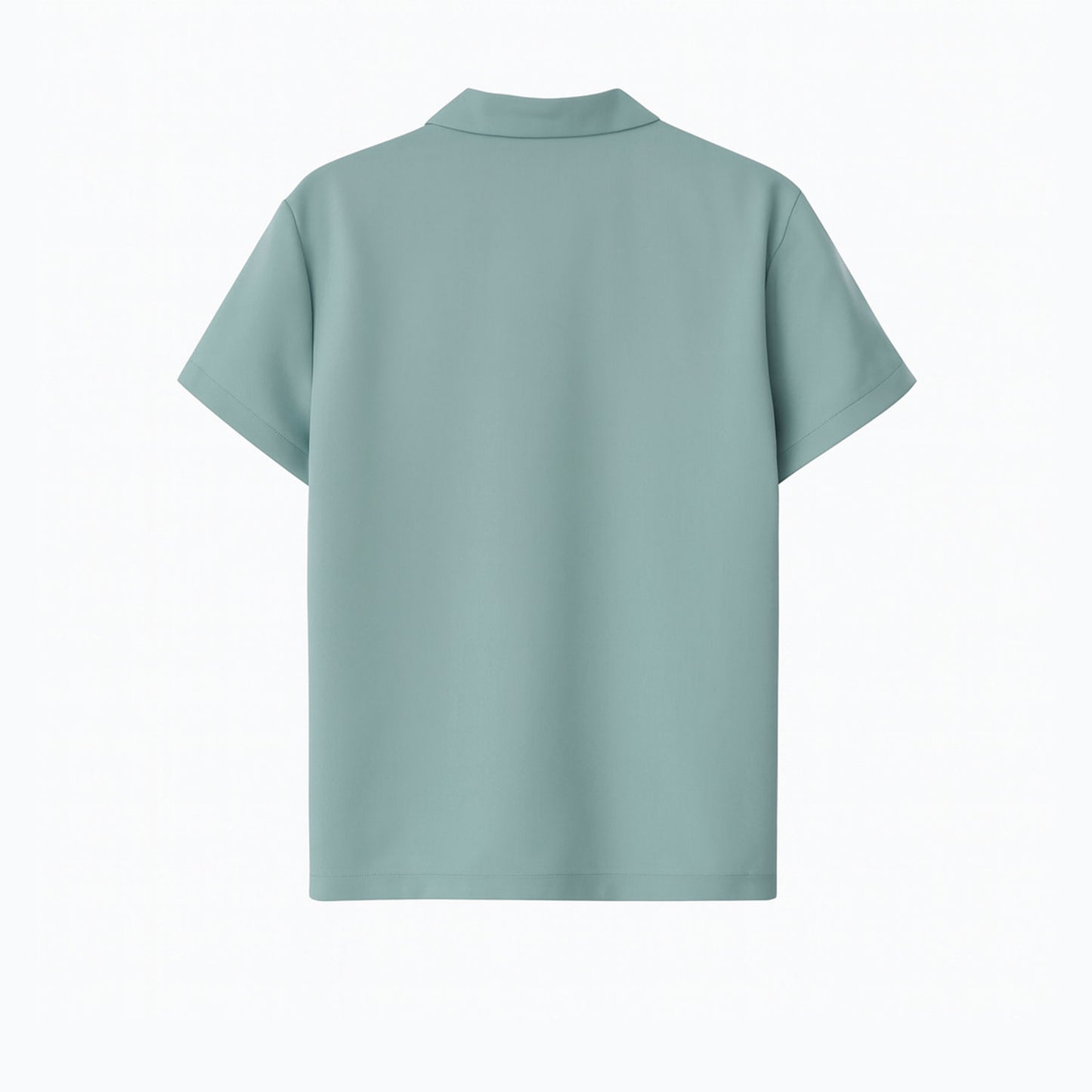 Kurzarm Pyjama-Oberteil Damen aus Bambus Lyocell Salbei