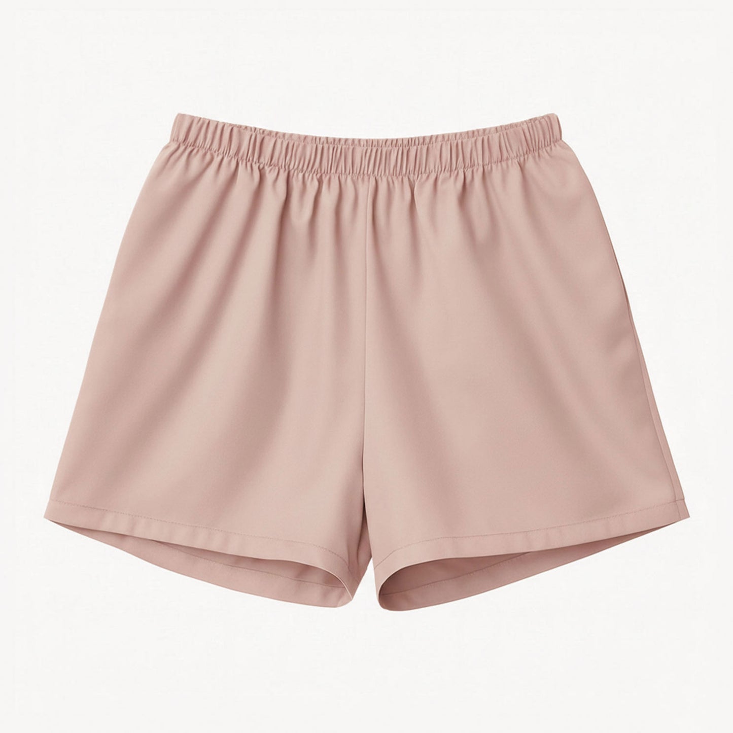 Pyjama-Shorts Damen aus Bambus Lyocell Puder