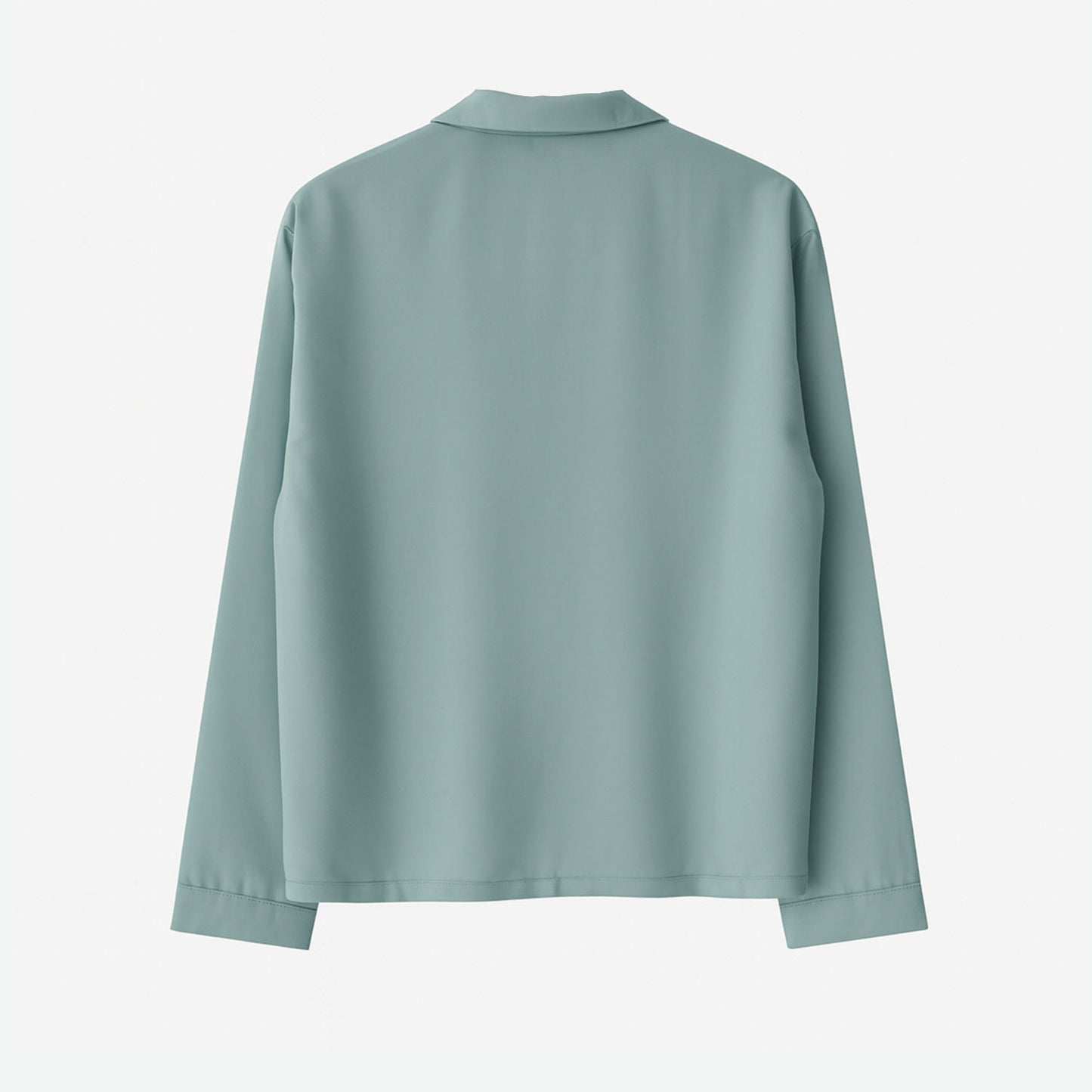 Langarm Pyjama-Oberteil Damen aus Bambus Lyocell Salbei