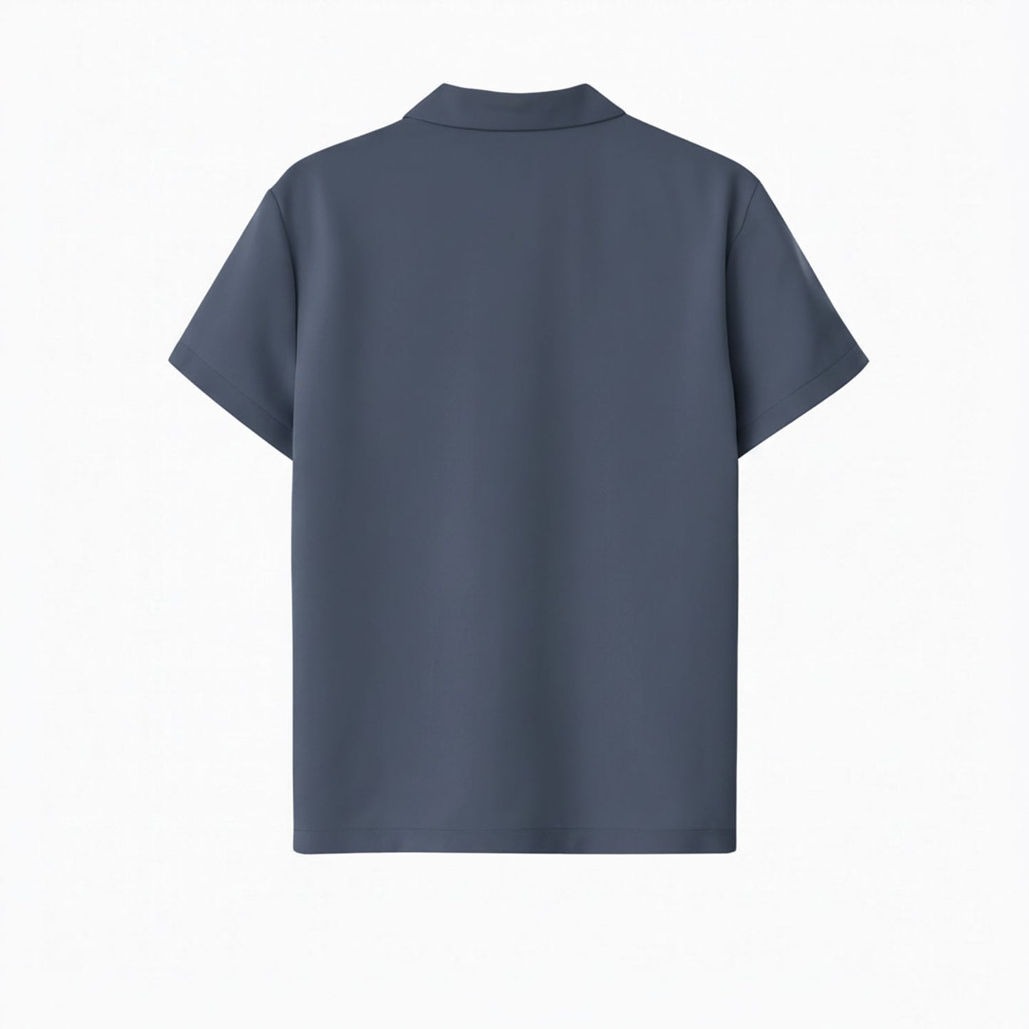 Kurzarm Pyjama-Oberteil Damen aus Bambus Lyocell Dunkelblau
