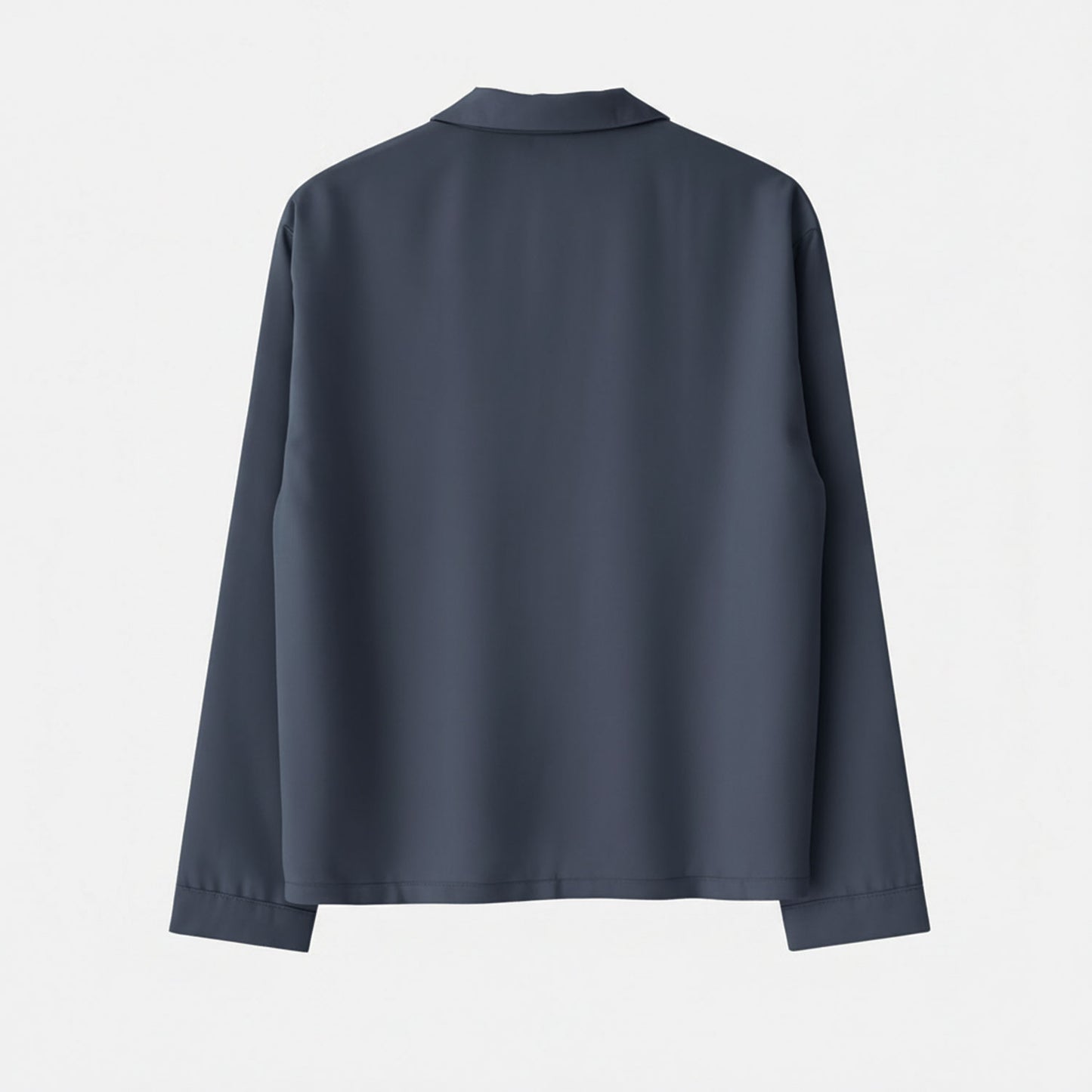 Langarm Pyjama-Oberteil Damen aus Bambus Lyocell Dunkelblau