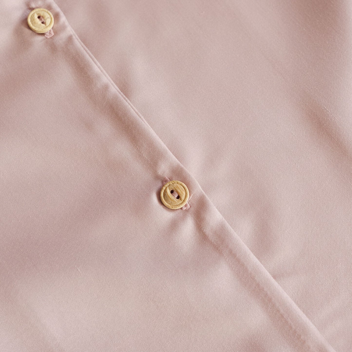 Langarm Pyjama-Oberteil Damen aus Bambus Lyocell Puder