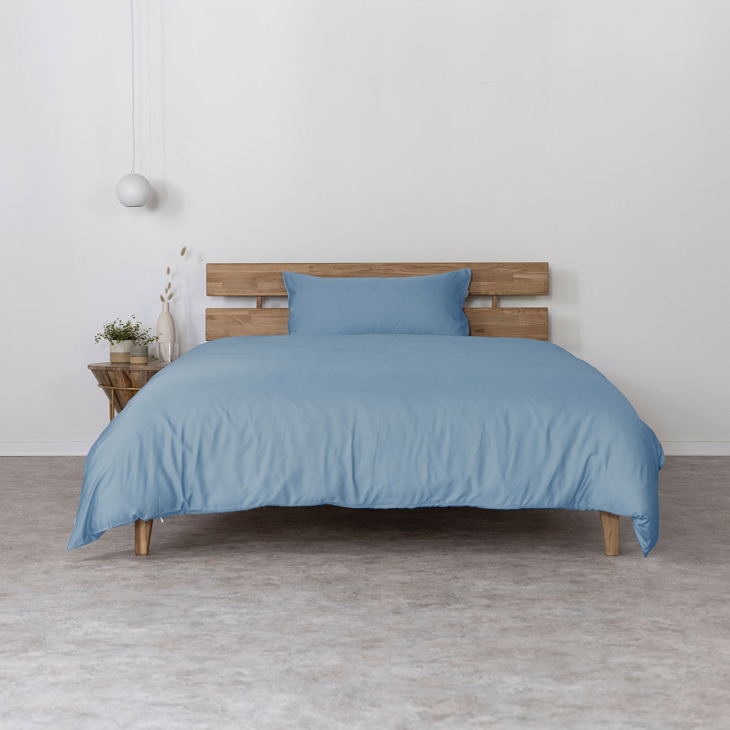 Bambus Lyocell Bettwäsche-Set Blau 135x200 / 80x40