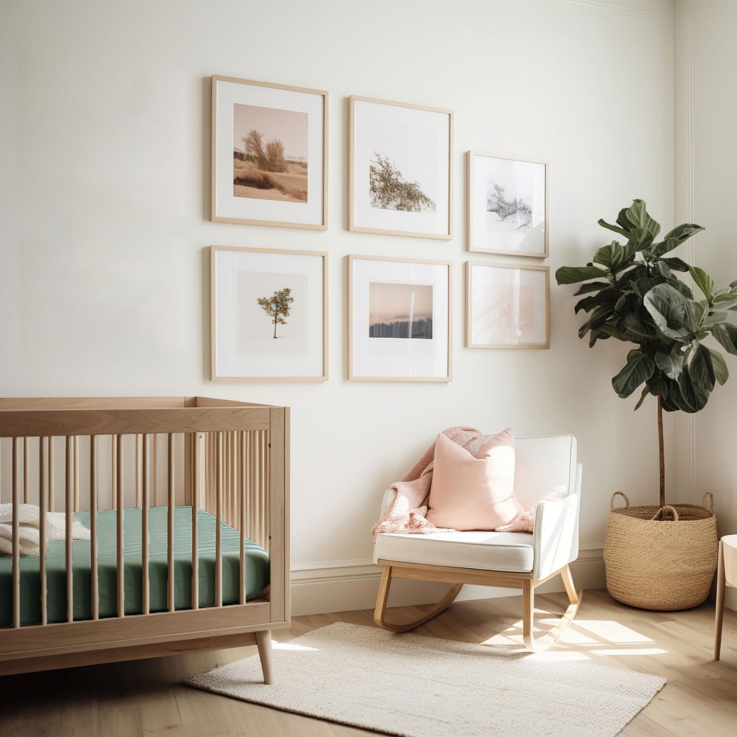 Bambus Lyocell Spannbettlaken für Kinder Dunkelgrün 60x120