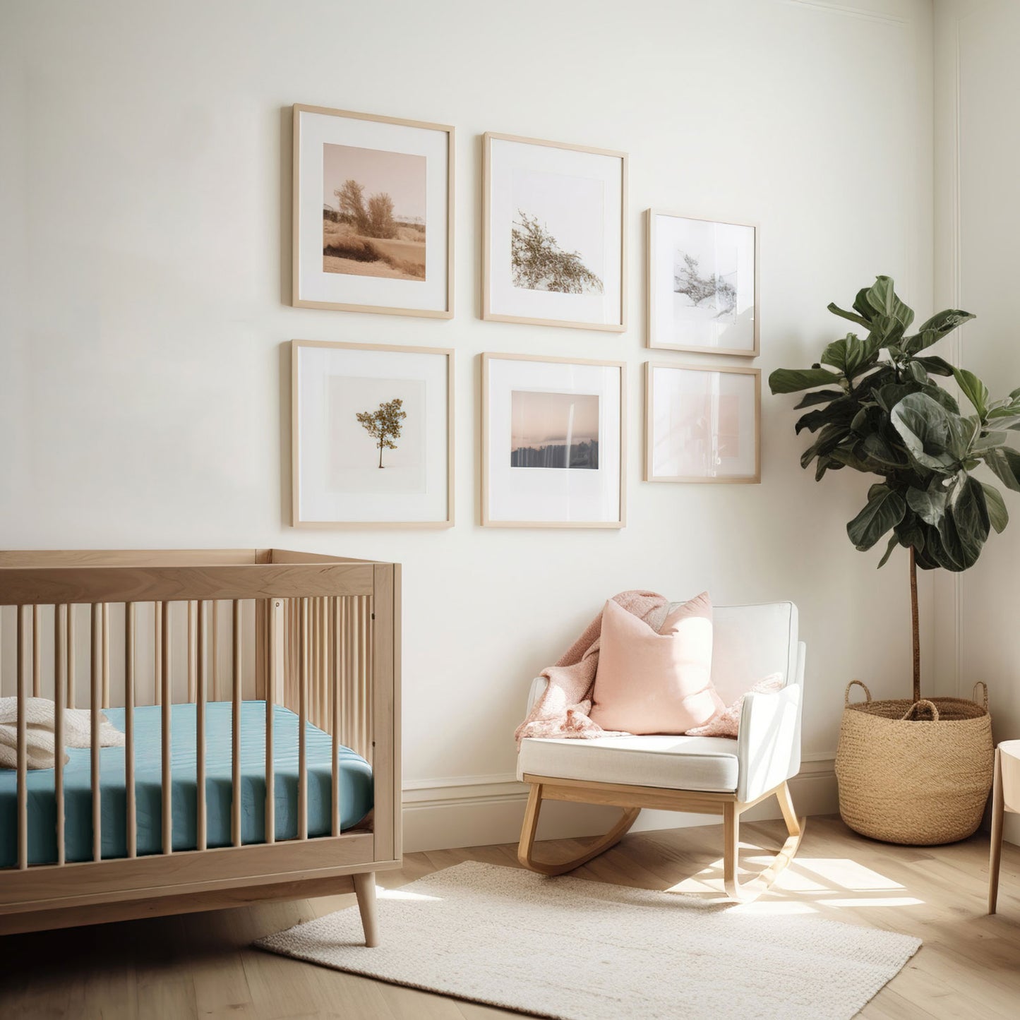 Bambus Lyocell Spannbettlaken für Kinder Salbei 60x120