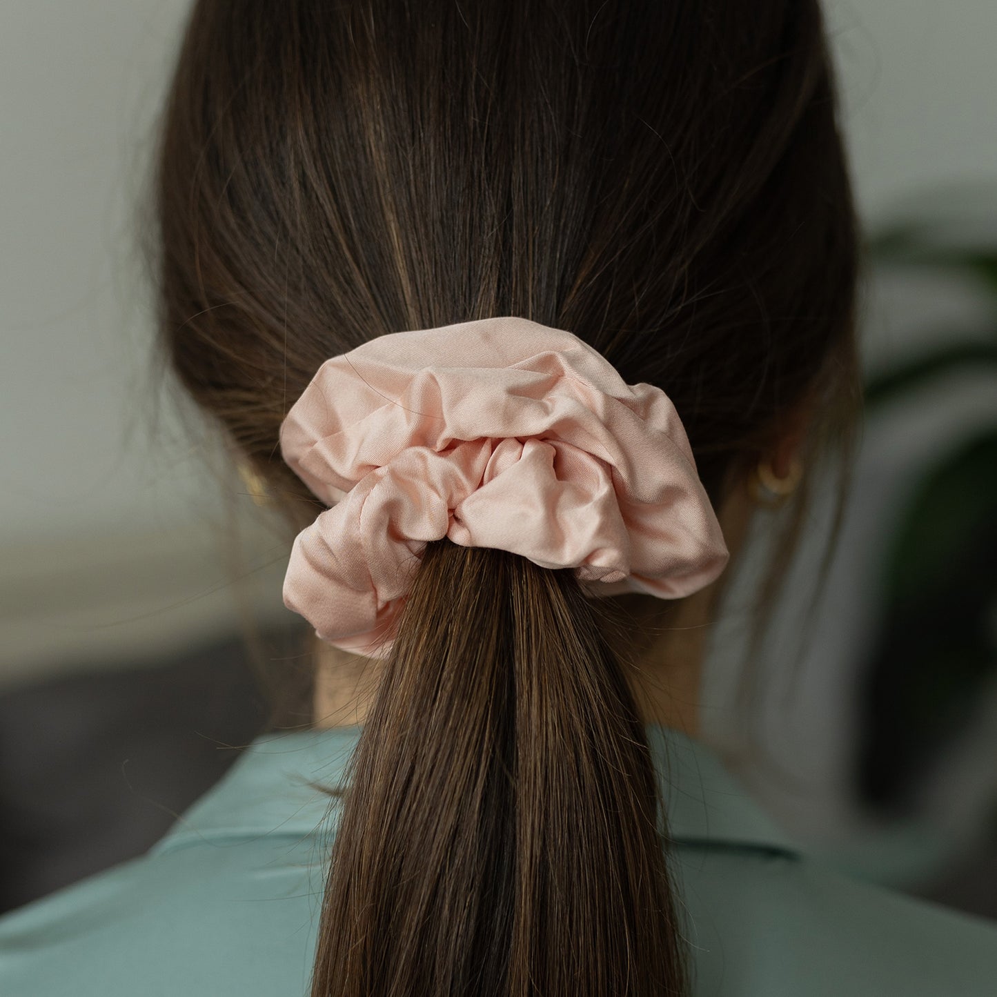 Bambus Lyocell Scrunchie-Set in Puder