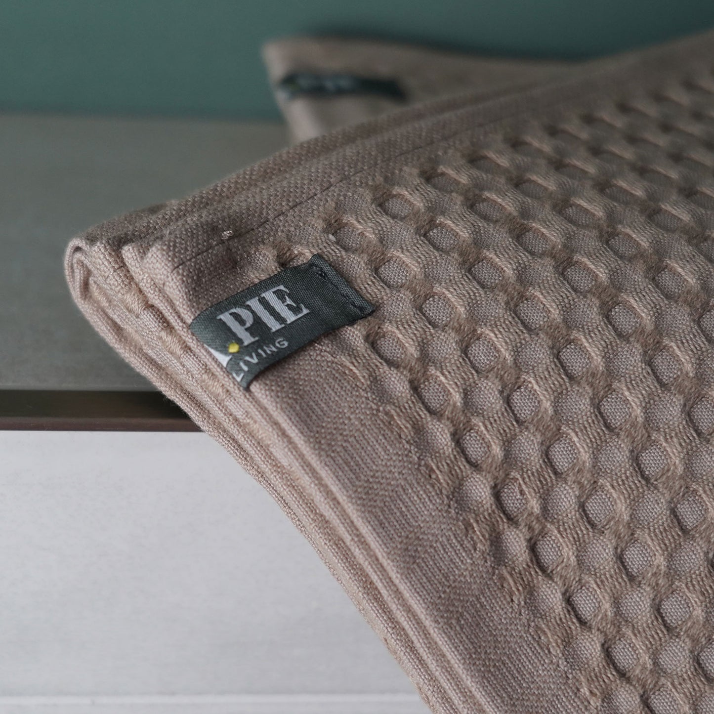 Bambus Lyocell Badetuch mit Bio-Baumwolle Beige 70x140 - 2 Stk