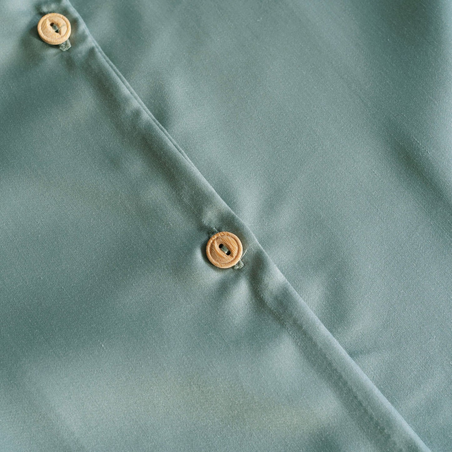 Kurzarm Pyjama-Oberteil Damen aus Bambus Lyocell Salbei