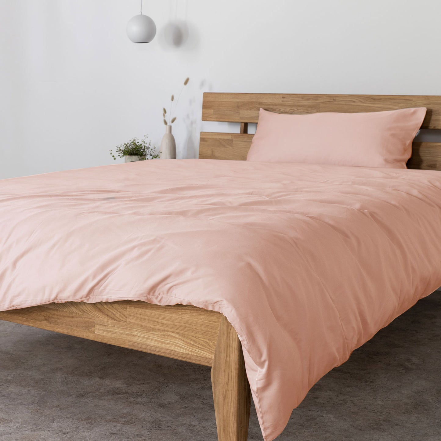 Bambus Lyocell Bettwäsche-Set Puder 135x200 / 80x40