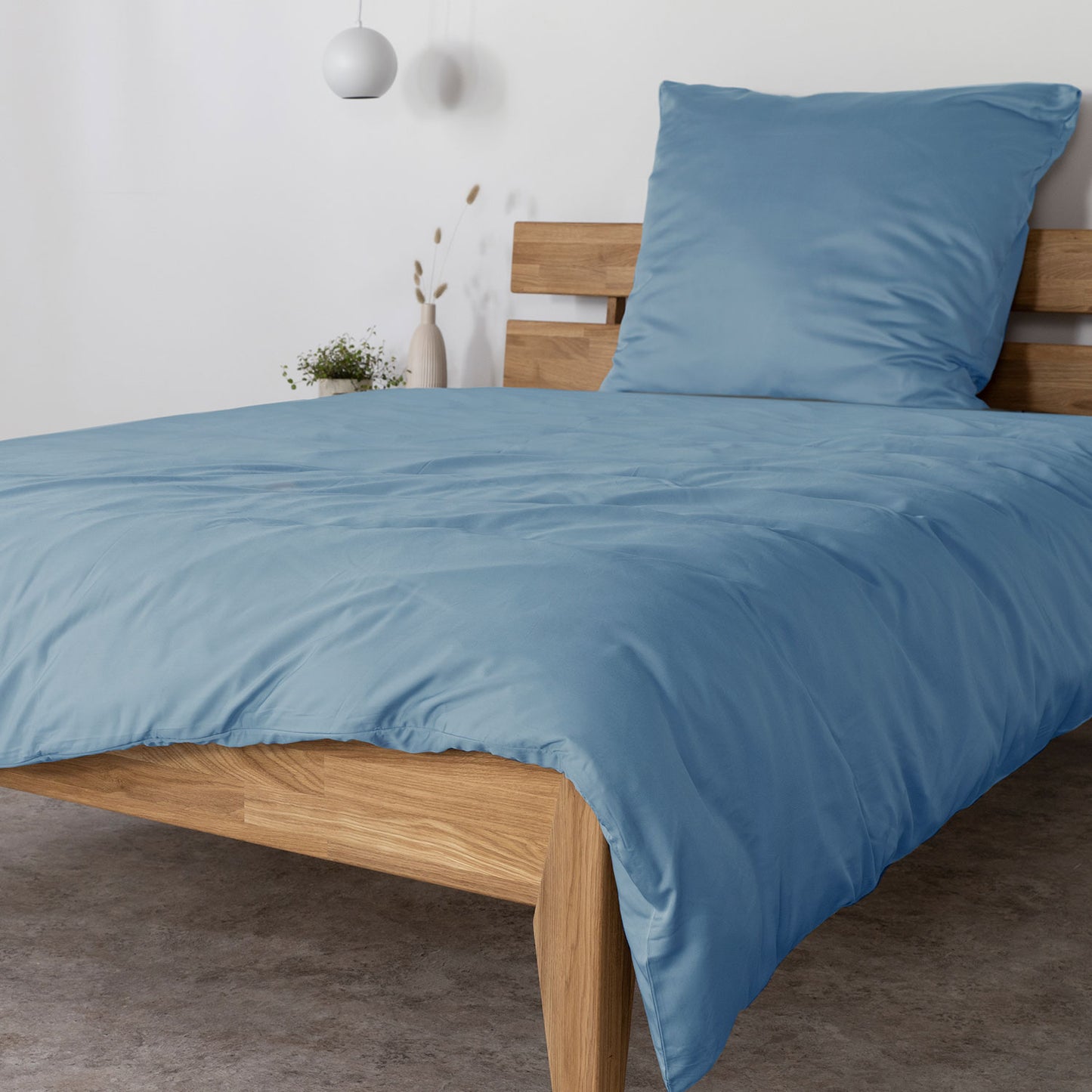 Bambus Lyocell Bettwäsche-Set Blau 135x200 / 80x80