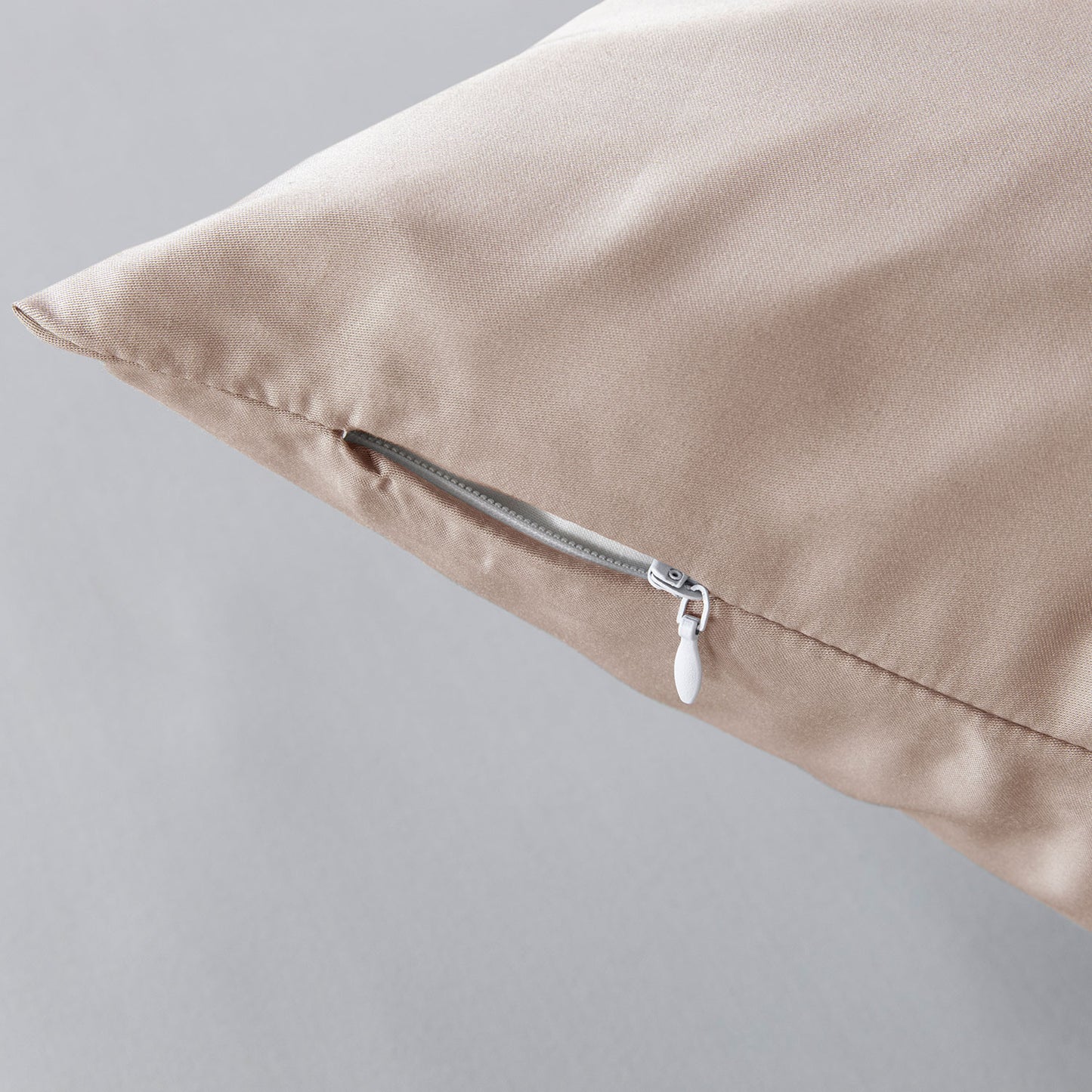Bambus Lyocell Kopfkissenbezug Beige 80x40