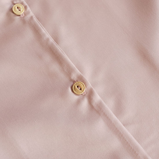 Langarm Pyjama-Oberteil Damen aus Bambus Lyocell Puder