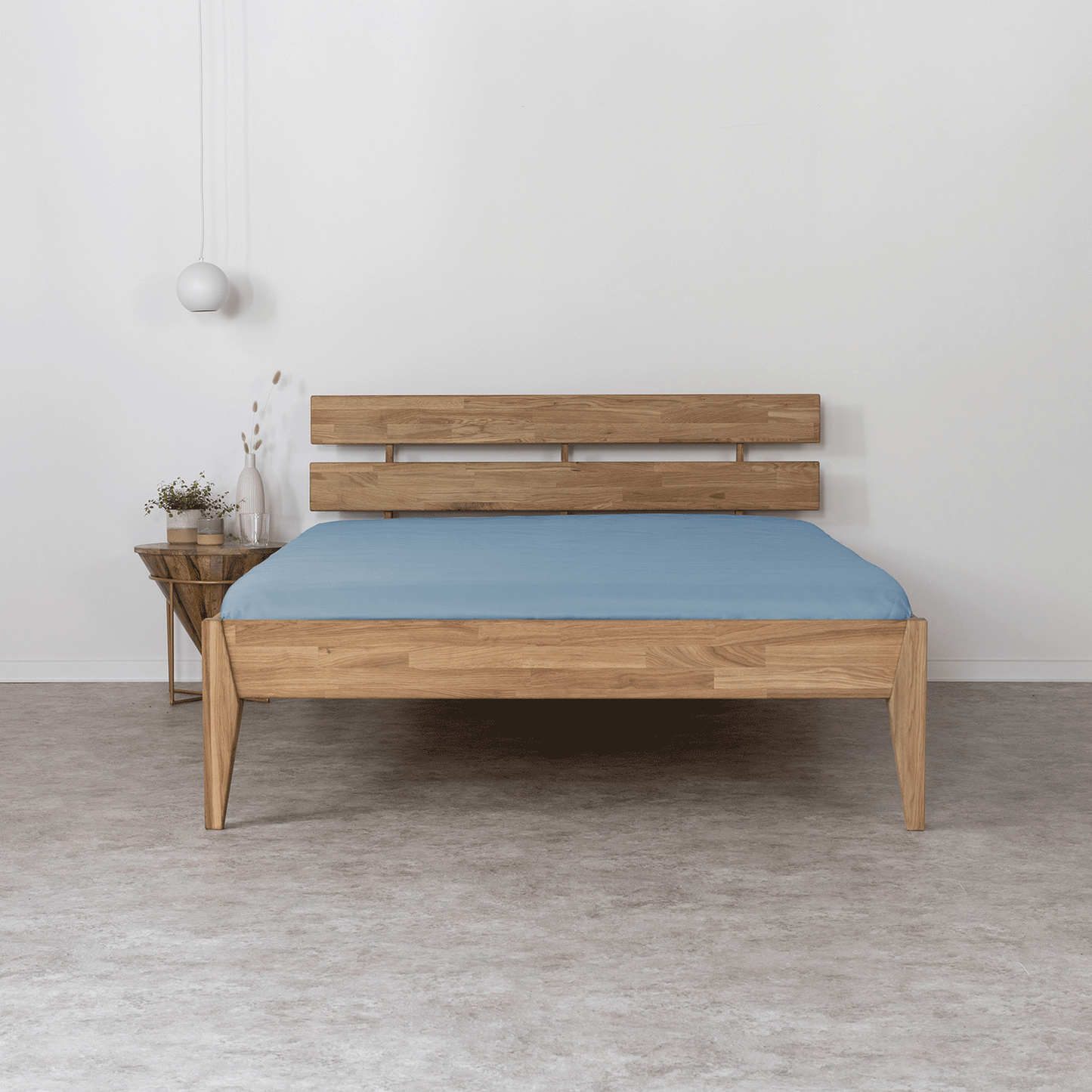 Bambus Lyocell Spannbettlaken Blau 90x200