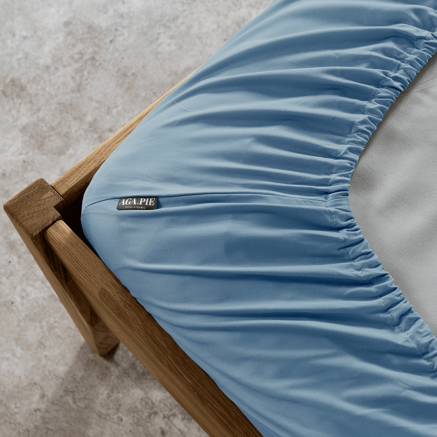 Bambus Lyocell Spannbettlaken Blau 90x200