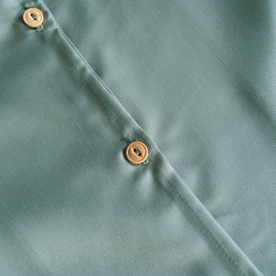 Kurzarm Pyjama-Oberteil Damen aus Bambus Lyocell Salbei