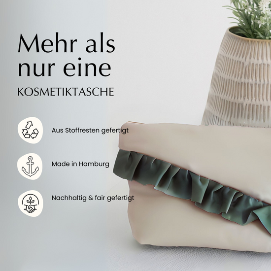 Bambus Lyocell Kosmetiktasche Creme